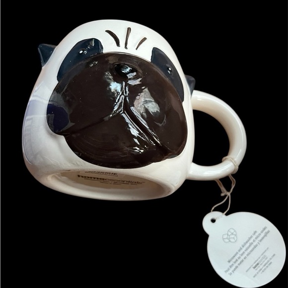 Black and White pug dog mugs one set of two - Picture 2 of 10